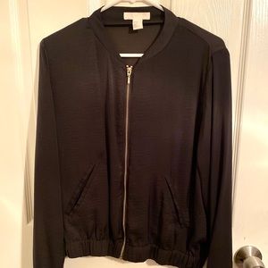 H&M Silk Shirt with Zipper